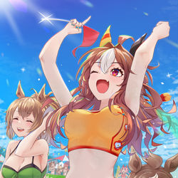 This is a pixiv picture whose title is ウマ娘9.