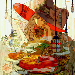 This is a pixiv picture whose title is 最後の夏の晩餐.
