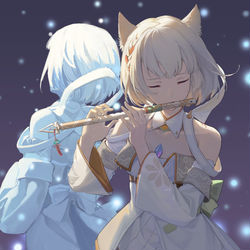 This is a pixiv picture whose title is 高く、もっと高く.