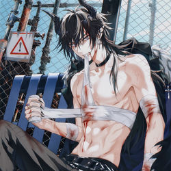 This is a pixiv picture whose title is 酷哥稿.