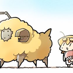 This is a pixiv picture whose title is ドゥムジと毛刈りと黄金の毛が欲しいおハベにゃん。.