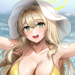 This is a pixiv picture whose title is 水着ノノミ.