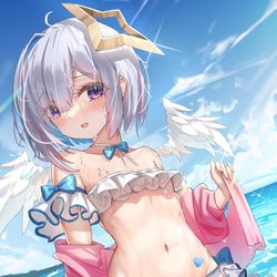 This is a pixiv picture whose title is 水着たそ.