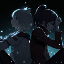This is a pixiv picture whose title is A Step Away.