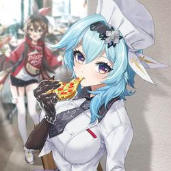 This is a pixiv picture whose title is 必胜客尤拉.