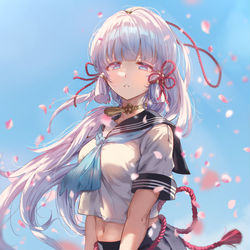 This is a pixiv picture whose title is 神里綾華.