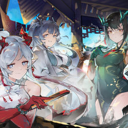 This is a pixiv picture whose title is 年 夕 令.