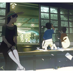 This is a pixiv picture whose title is 楽描き.