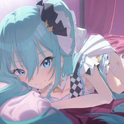 This is a pixiv picture whose title is miku.