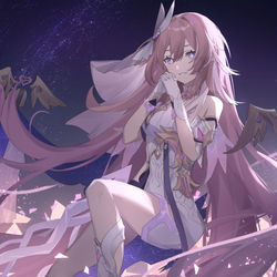 This is a pixiv picture whose title is Elysia.