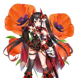 This is a pixiv picture whose title is 【フラワーナイトガール】オニゲシ.