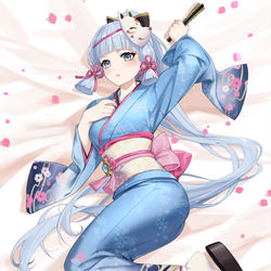 This is a pixiv picture whose title is 和服大小姐.