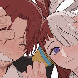 This is a pixiv picture whose title is 父と娘.