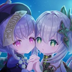 This is a pixiv picture whose title is 七七とナヒーダ.