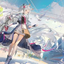 This is a pixiv picture whose title is 百闻牌白狼.