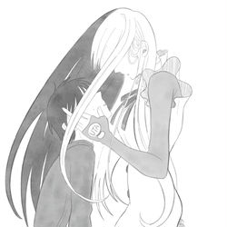 This is a pixiv picture whose title is 「一緒に死んで？」.