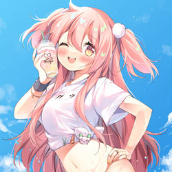 This is a pixiv picture whose title is summer!! 1.