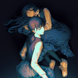 This is a pixiv picture whose title is アサとヨル.