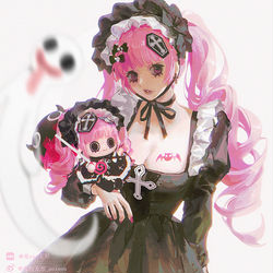 This is a pixiv picture whose title is 𝐆𝐎𝐓𝐇𝐈𝐂  𝐂𝐑𝐎𝐒𝐒.