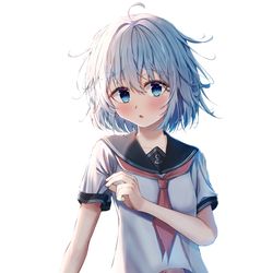 This is a pixiv picture whose title is 短髪響.