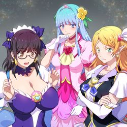 This is a pixiv picture whose title is キュア❤異世界おじさん.