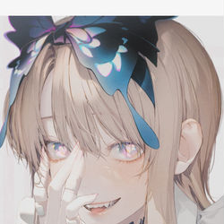 This is a pixiv picture whose title is 𝓢𝓶𝓲𝓵𝓮.