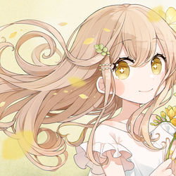 This is a pixiv picture whose title is 庭に咲いたフリージア.