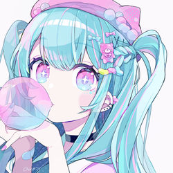 This is a pixiv picture whose title is NEON GIRL.