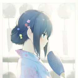This is a pixiv picture whose title is 残暑。.