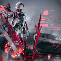 This is a pixiv picture whose title is 罗塞塔· 尼刻 II.