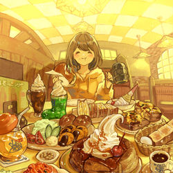 This is a pixiv picture whose title is 全部食べたい！.