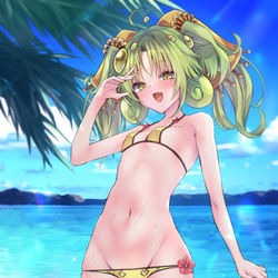 This is a pixiv picture whose title is 真夏の落とし穴、セラの蟲惑魔.