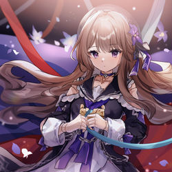 This is a pixiv picture whose title is 黑塔.