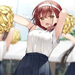 This is a pixiv picture whose title is 笑顔で応援するチアガール妹ちゃん.