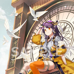 This is a pixiv picture whose title is 【仕事絵】「にじさんじ Fantasy Goods」海妹四葉.