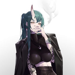 This is a pixiv picture whose title is 姉貴.