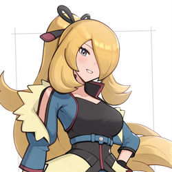 This is a pixiv picture whose title is シロナさん落書き寄せ集め.