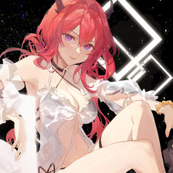 This is a pixiv picture whose title is "□□□".