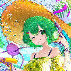 This is a pixiv picture whose title is 水着こいし.