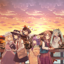 This is a pixiv picture whose title is 京都4イベント合同カタログ表紙.