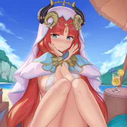 This is a pixiv picture whose title is 妮露.