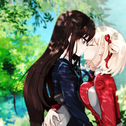 This is a pixiv picture whose title is ちさたきキス.