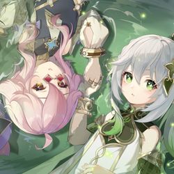 This is a pixiv picture whose title is 纳西妲 多莉.