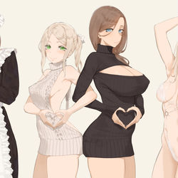This is a pixiv picture whose title is 💕.