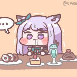 This is a pixiv picture whose title is 살찜 주의.