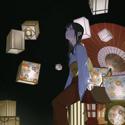 This is a pixiv picture whose title is 夢灯篭.