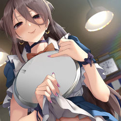 This is a pixiv picture whose title is 仕事中こっそりサービスしてくれるバイト先の先輩.