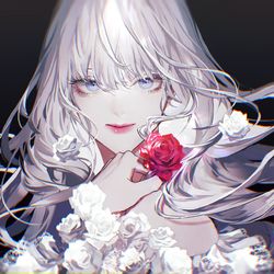 This is a pixiv picture whose title is 🌹.