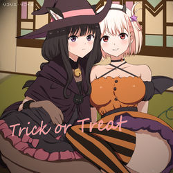 This is a pixiv picture whose title is Trick or Treat.