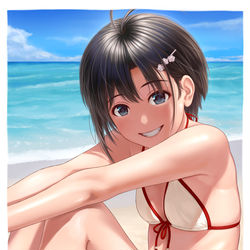 This is a pixiv picture whose title is まこたん！.
